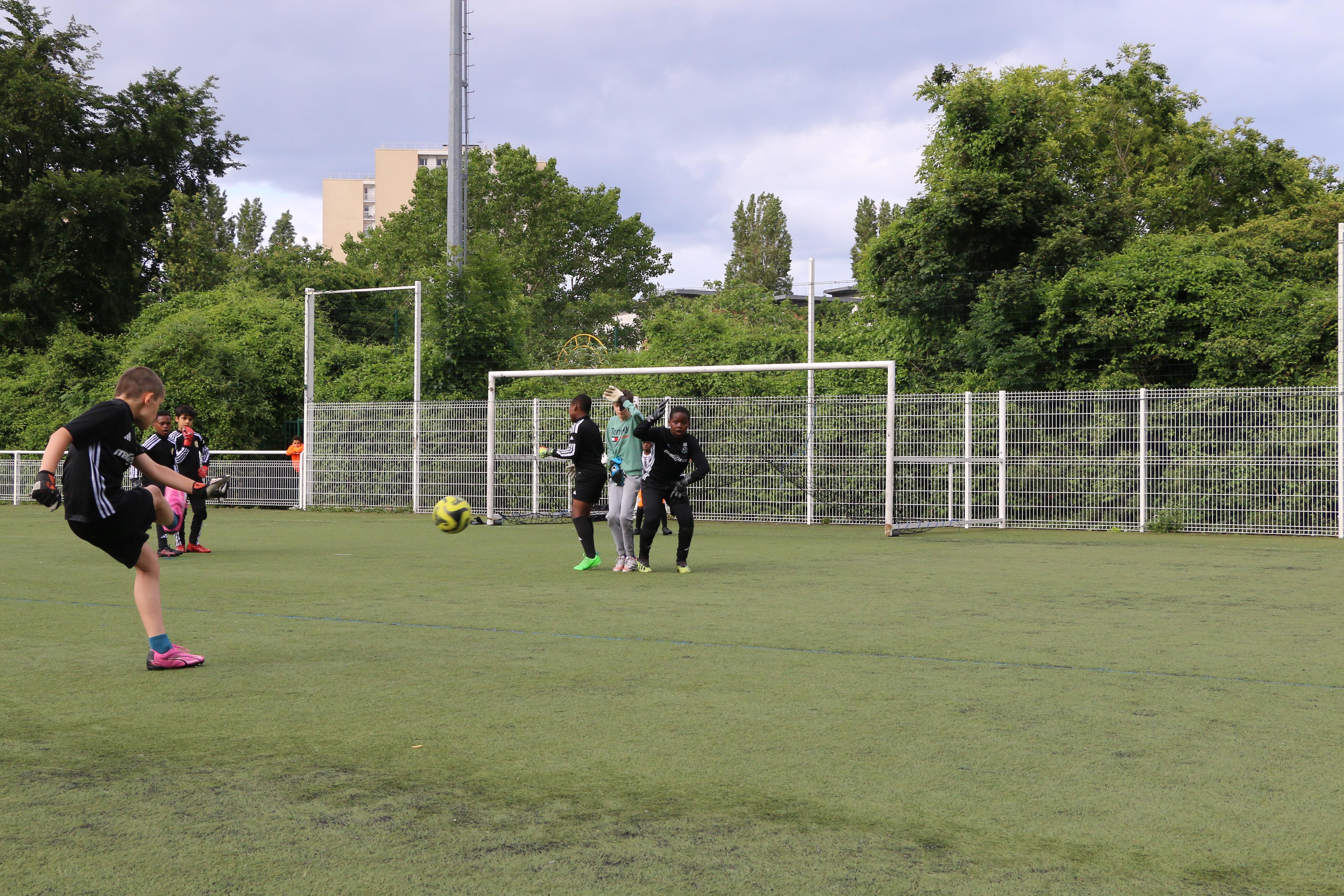 Image de l'entraînement des gardiens