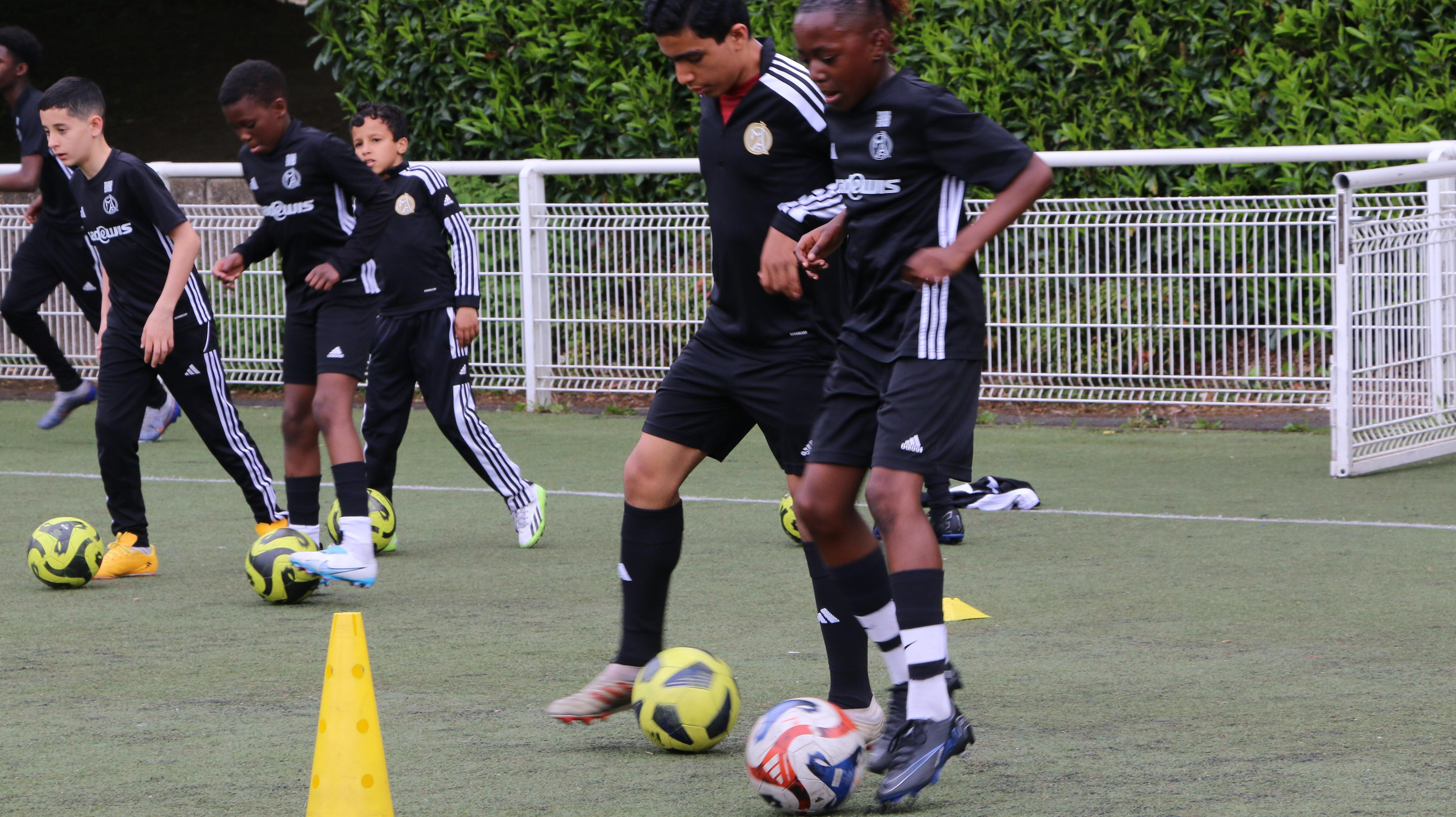 Image de l'entraînement des U12 et U13