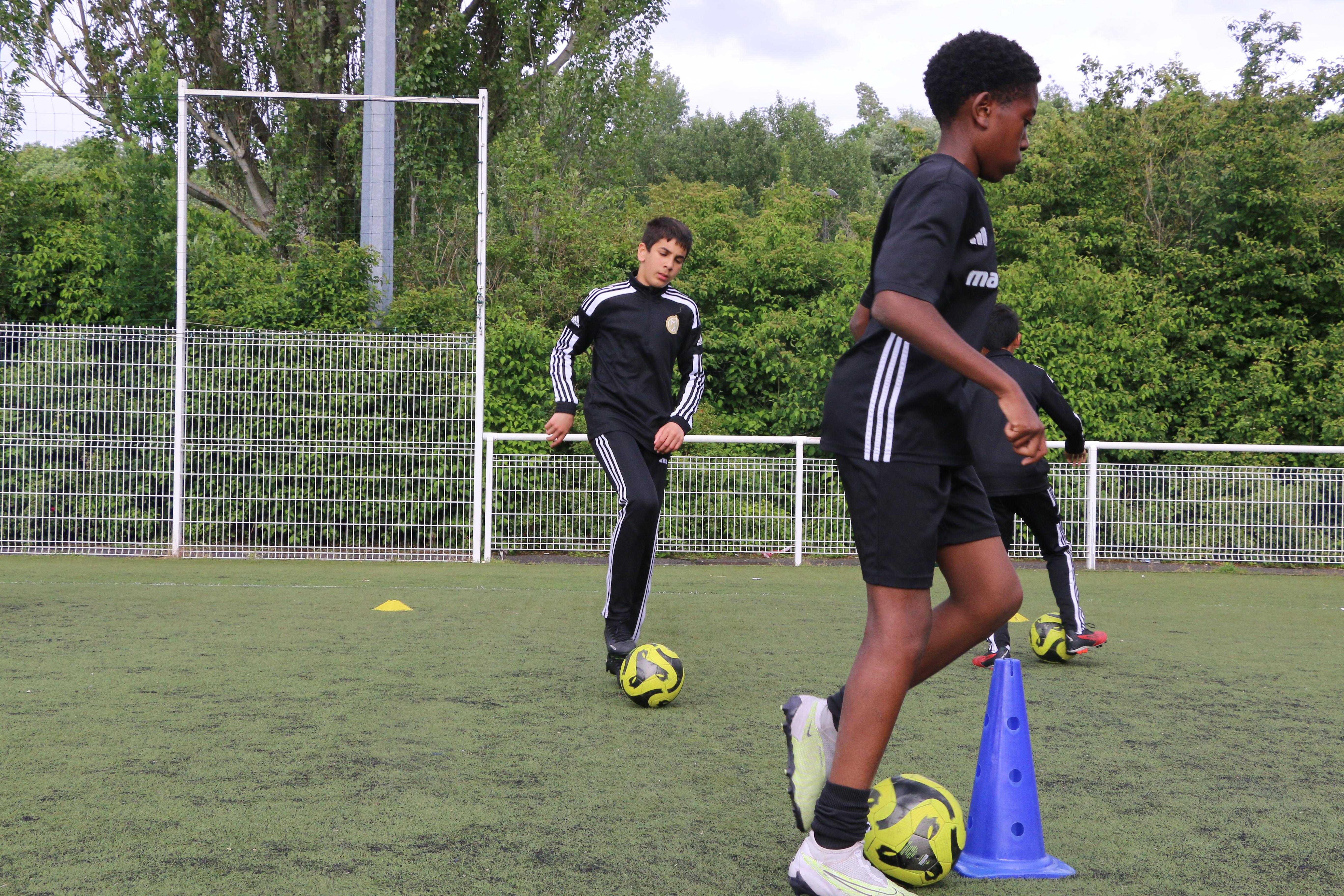Image de l'entraînement des U12 et U13