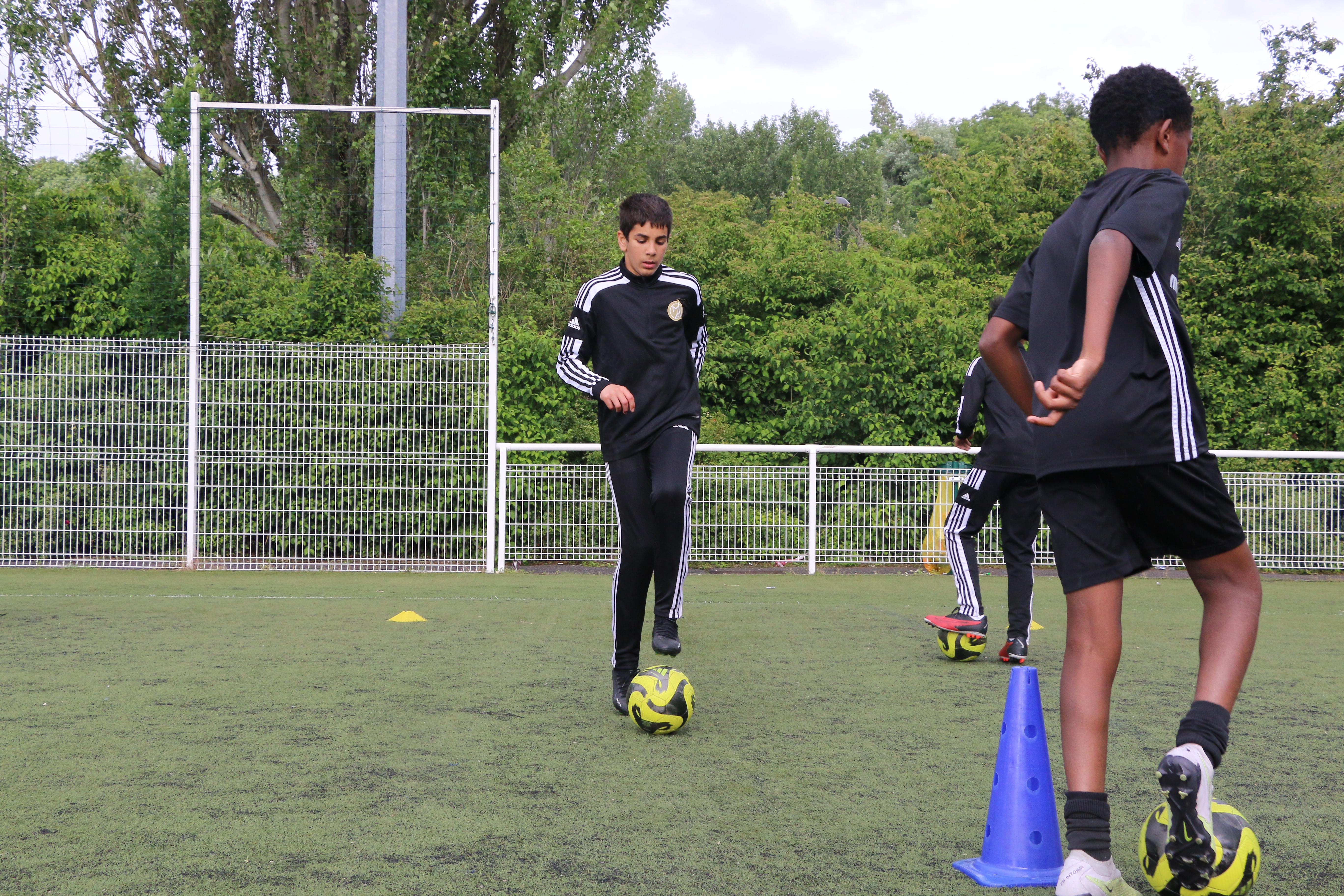 Image de l'entraînement des U12 et U13