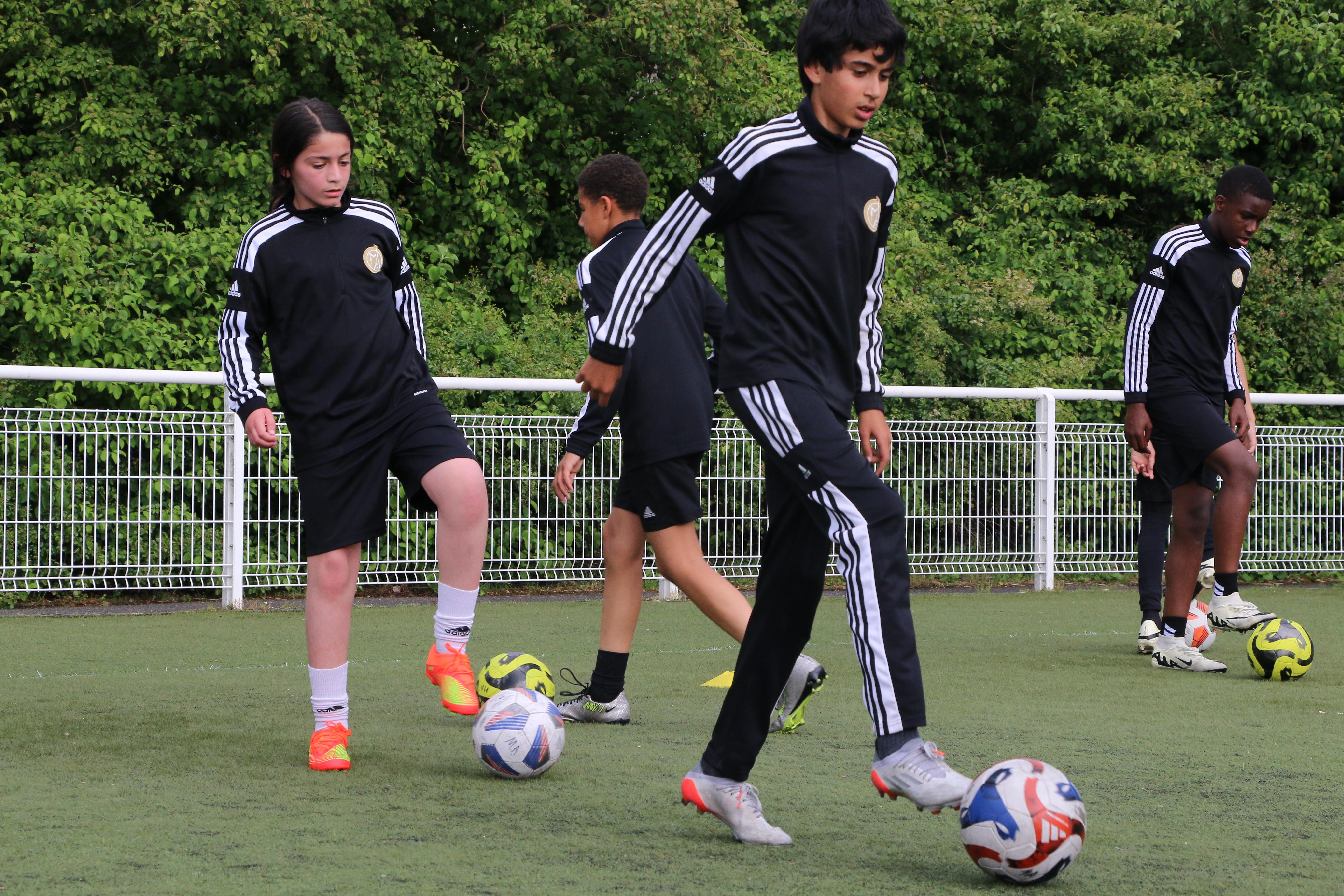Image de l'entraînement des U12 et U13