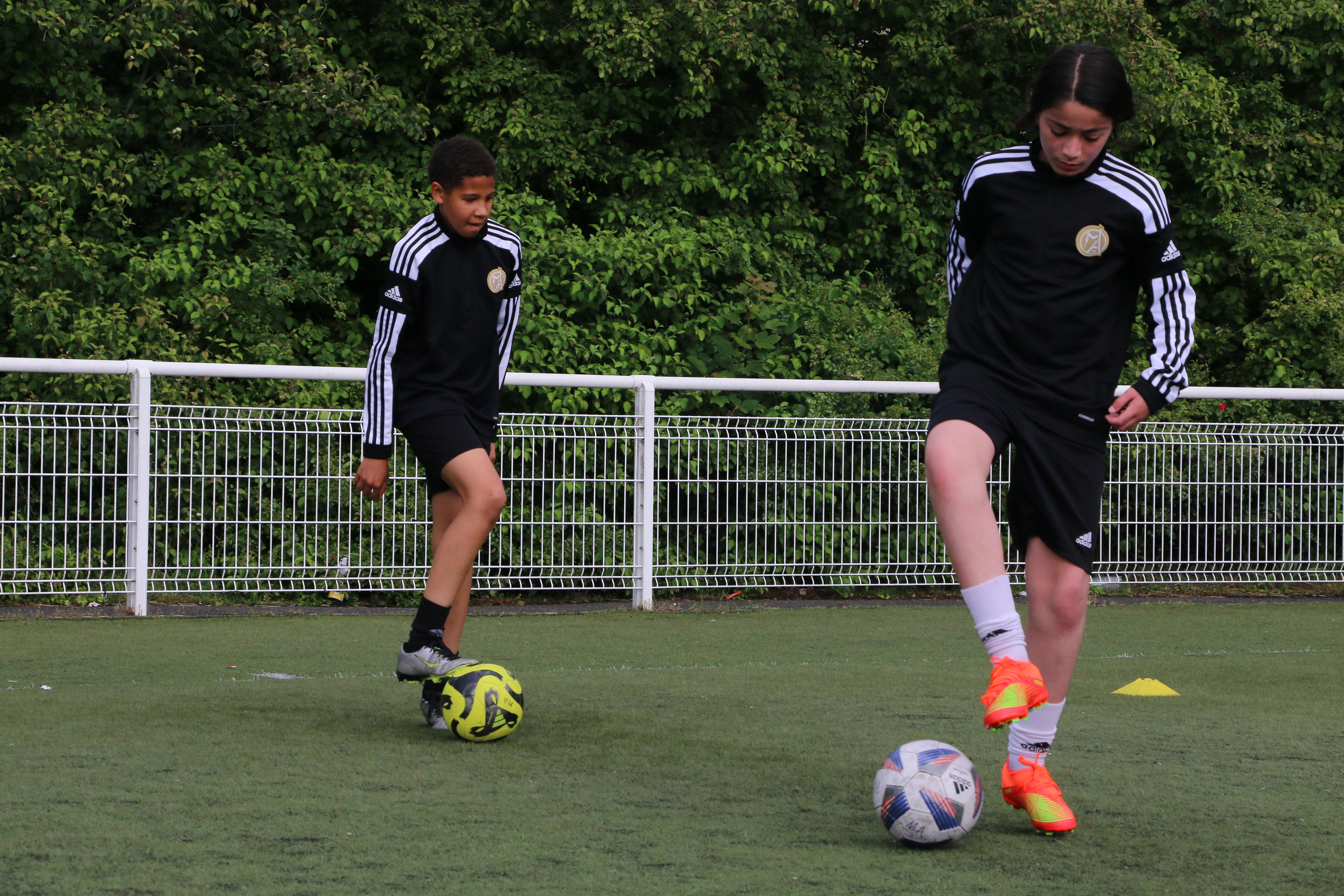 Image de l'entraînement des U12 et U13