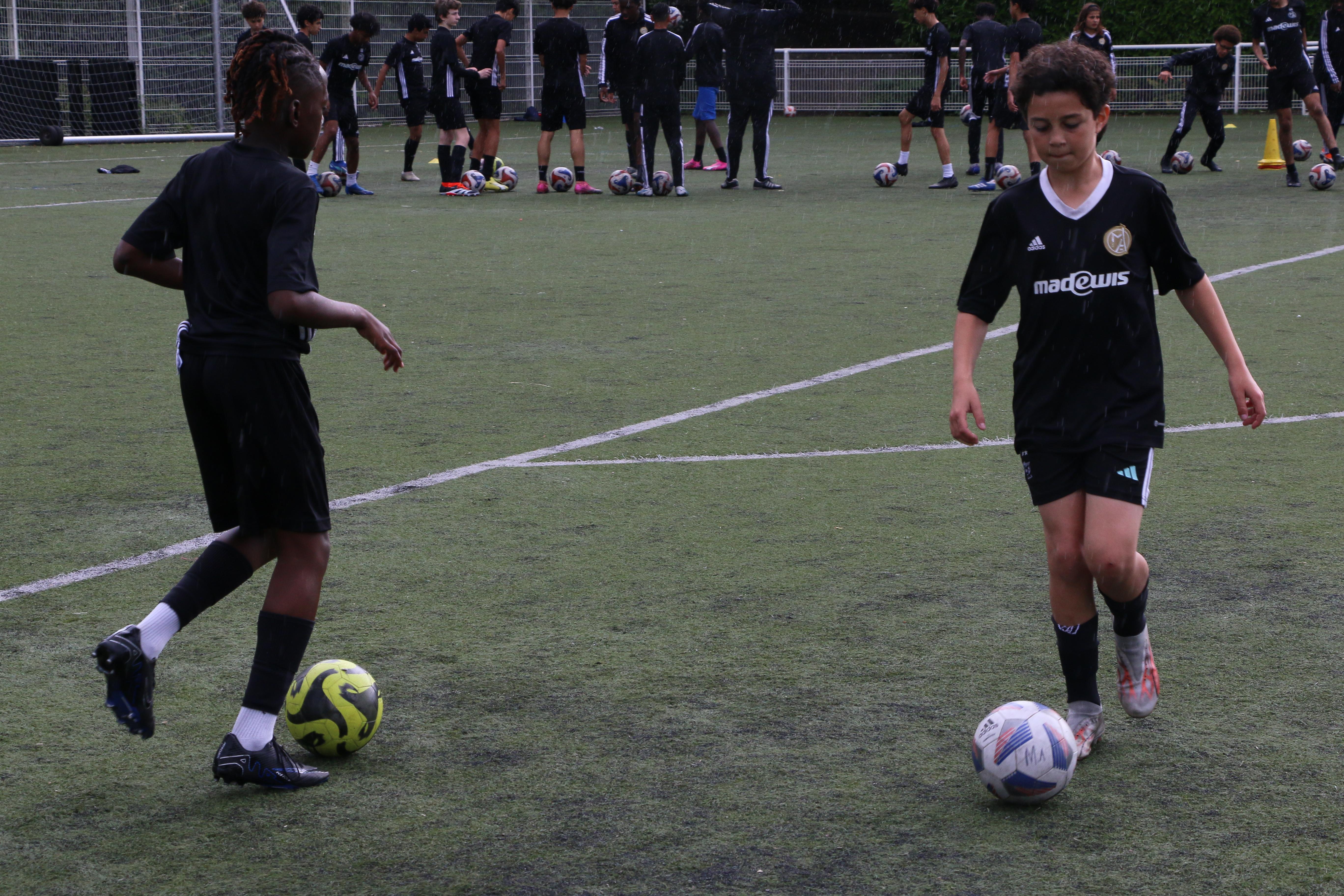 Image de l'entraînement des U12 et U13