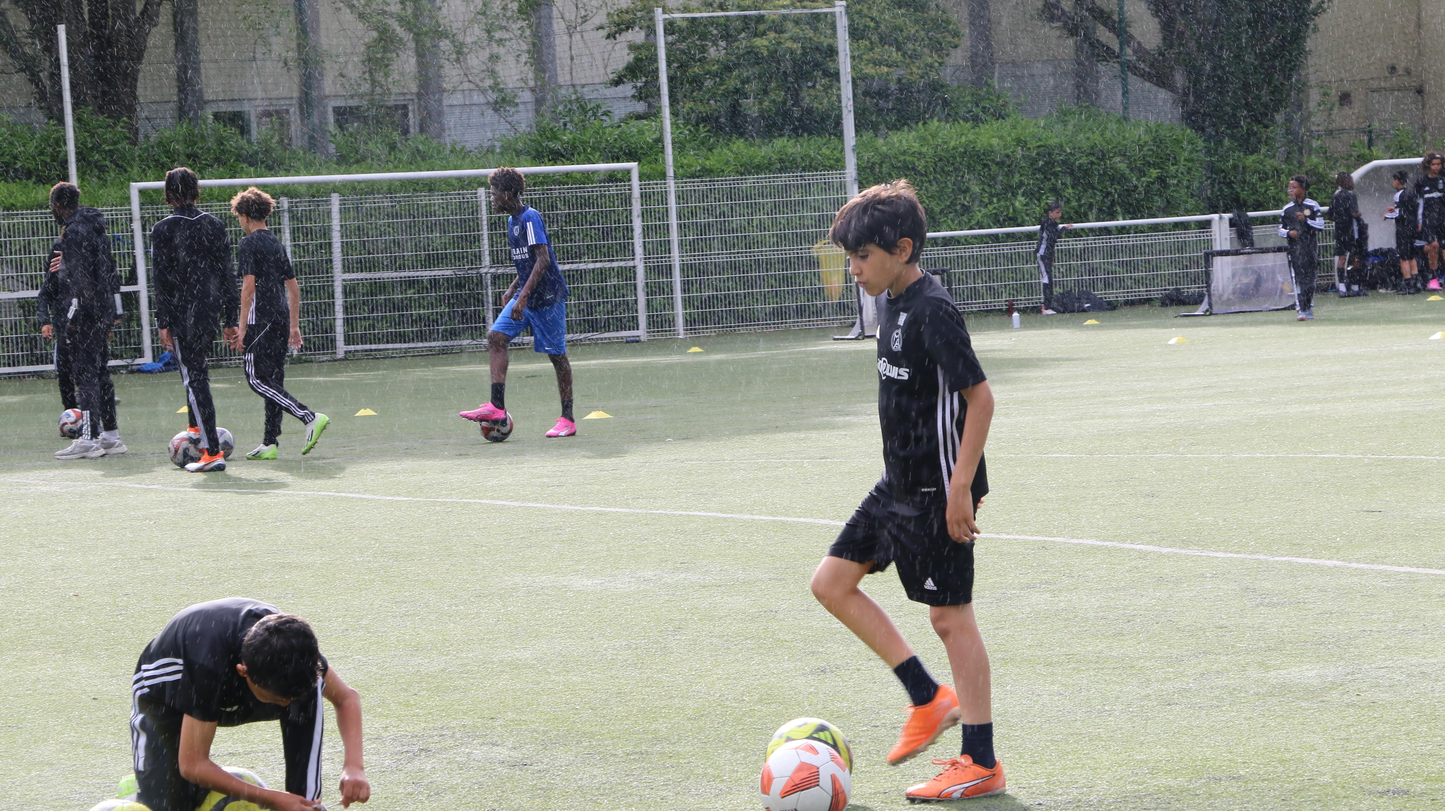 Image de l'entraînement des U12 et U13