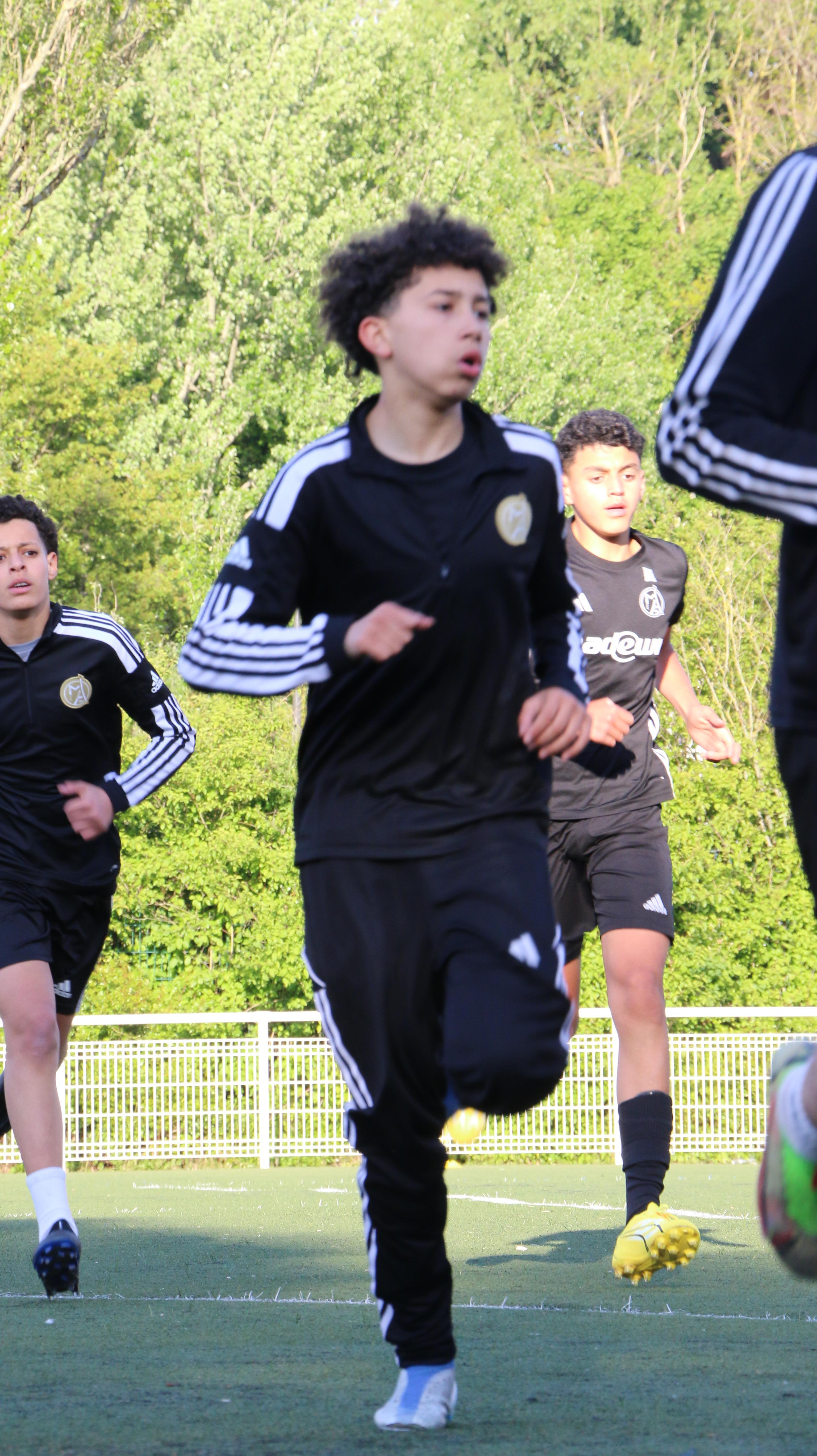 Image de l'entraînement des U14