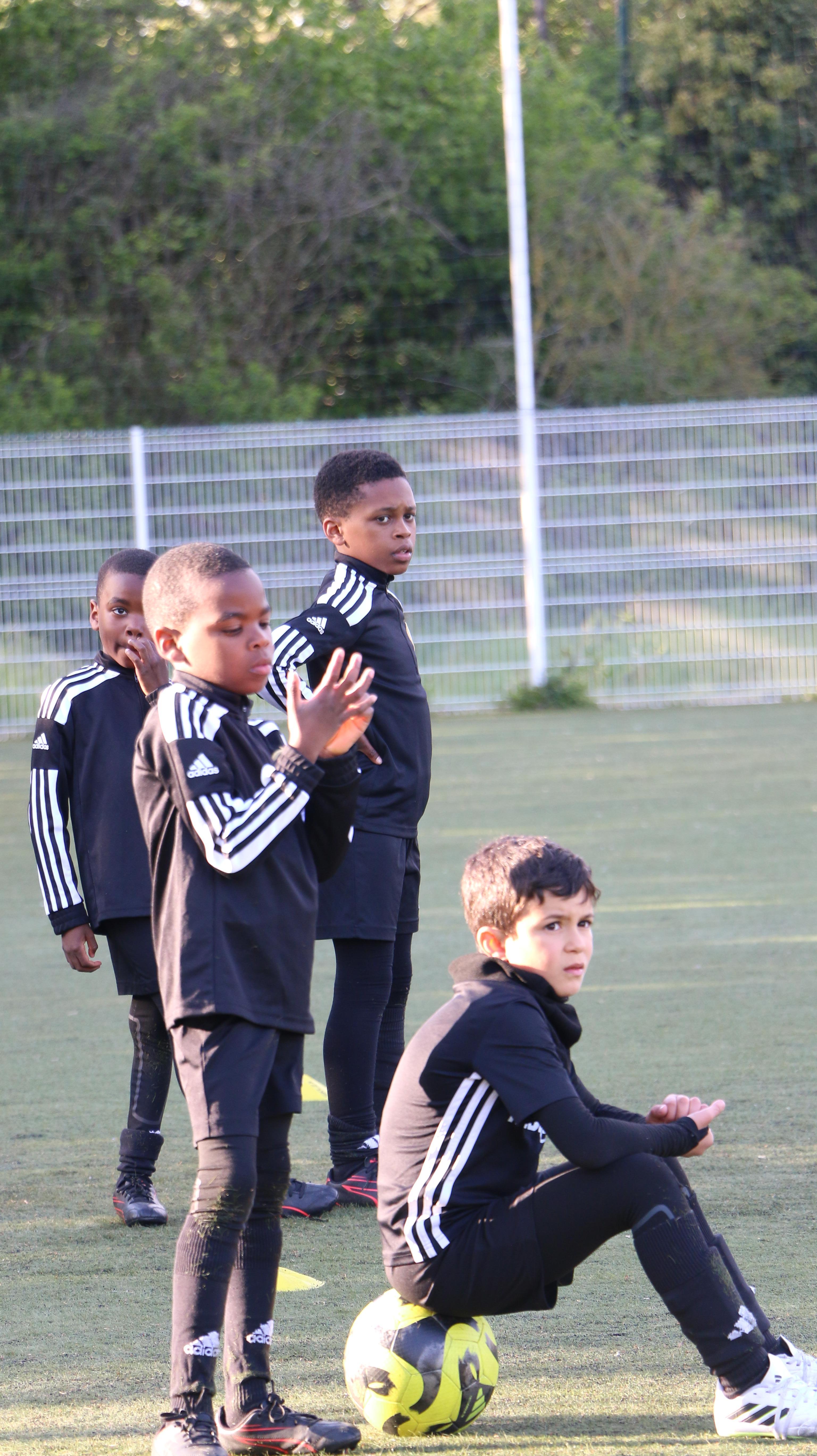 Image de l'entraînement des U8, U9 et U10