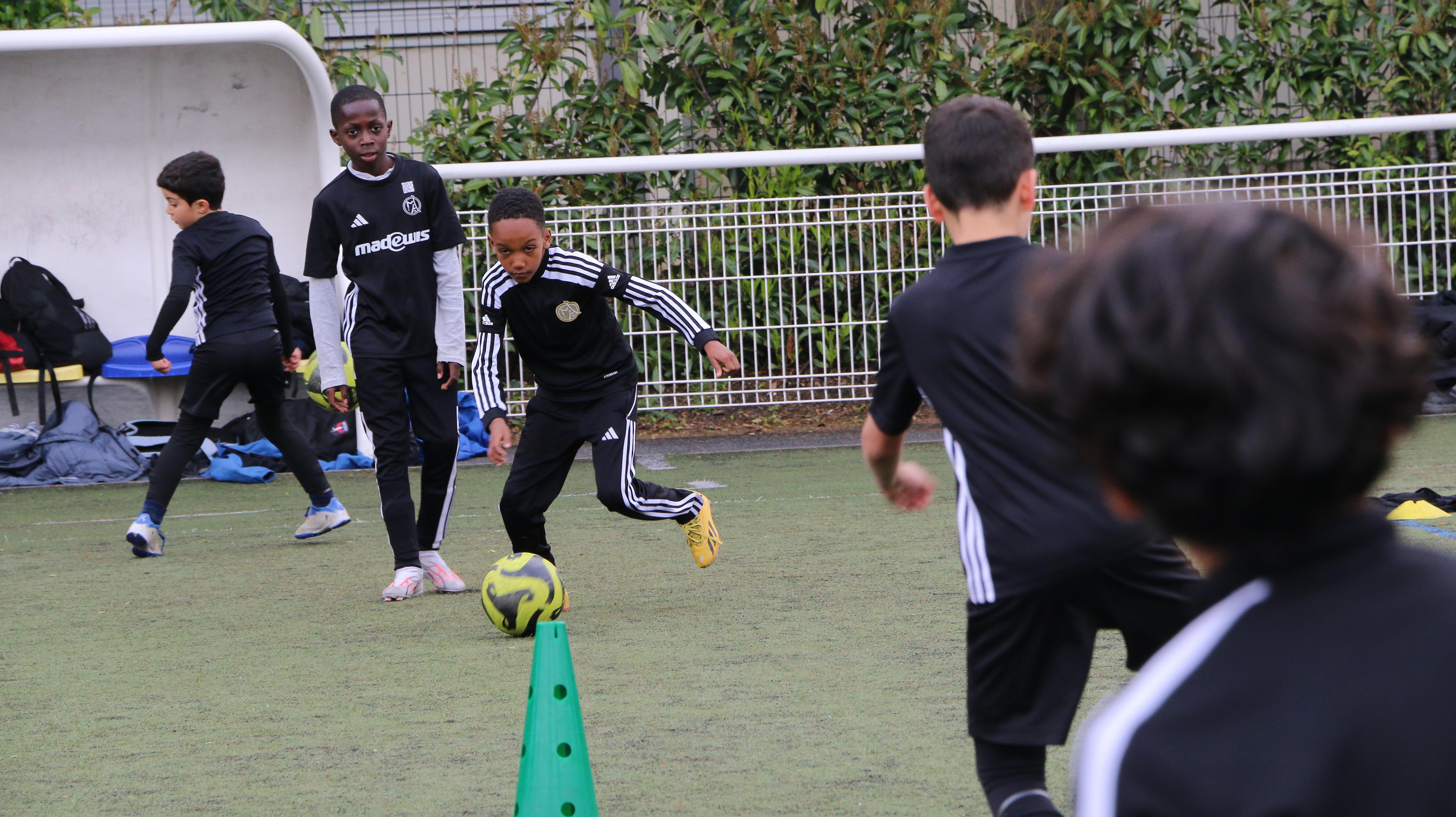 Image de l'entraînement des U8, U9 et U10