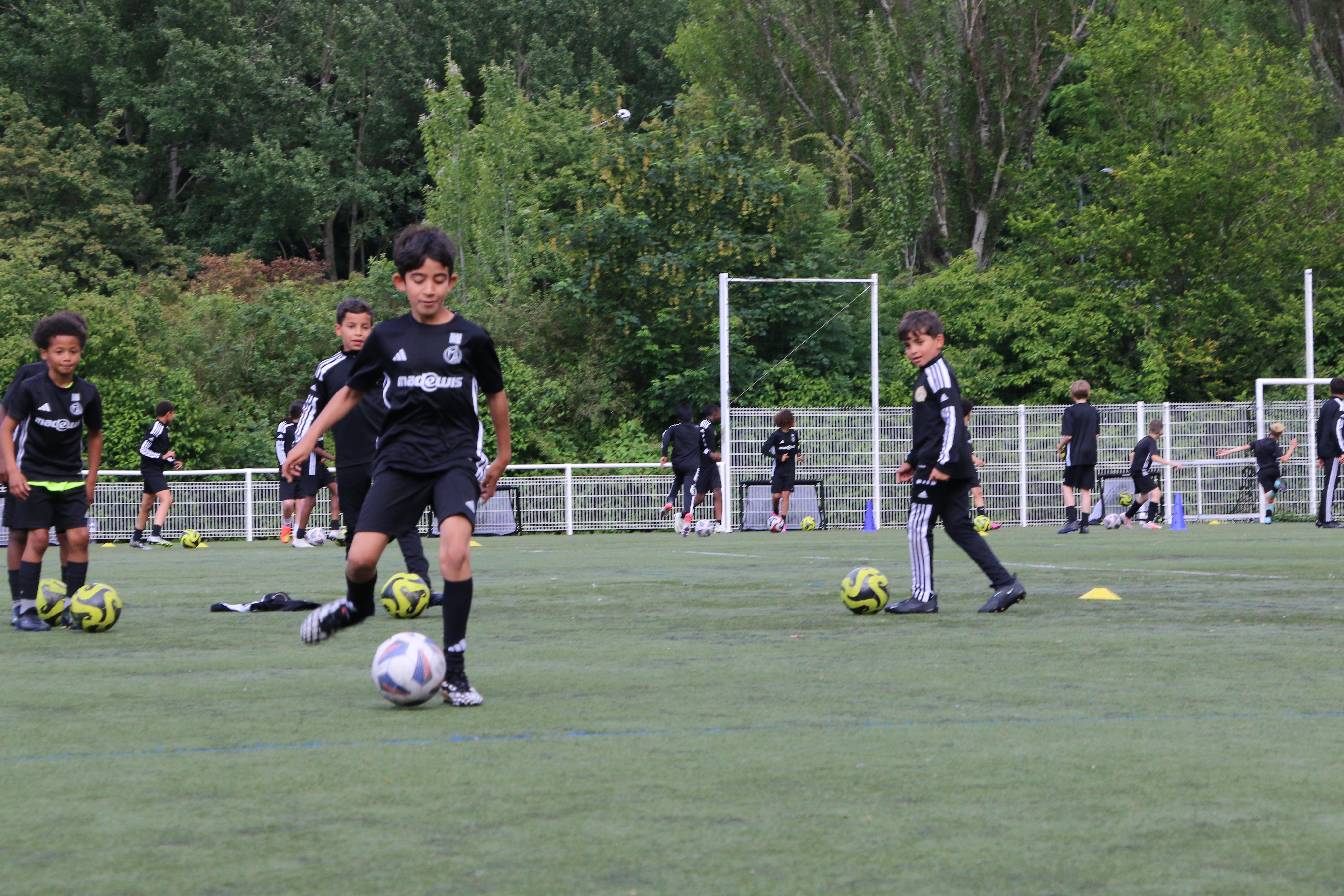 Image de l'entraînement des U8, U9 et U10