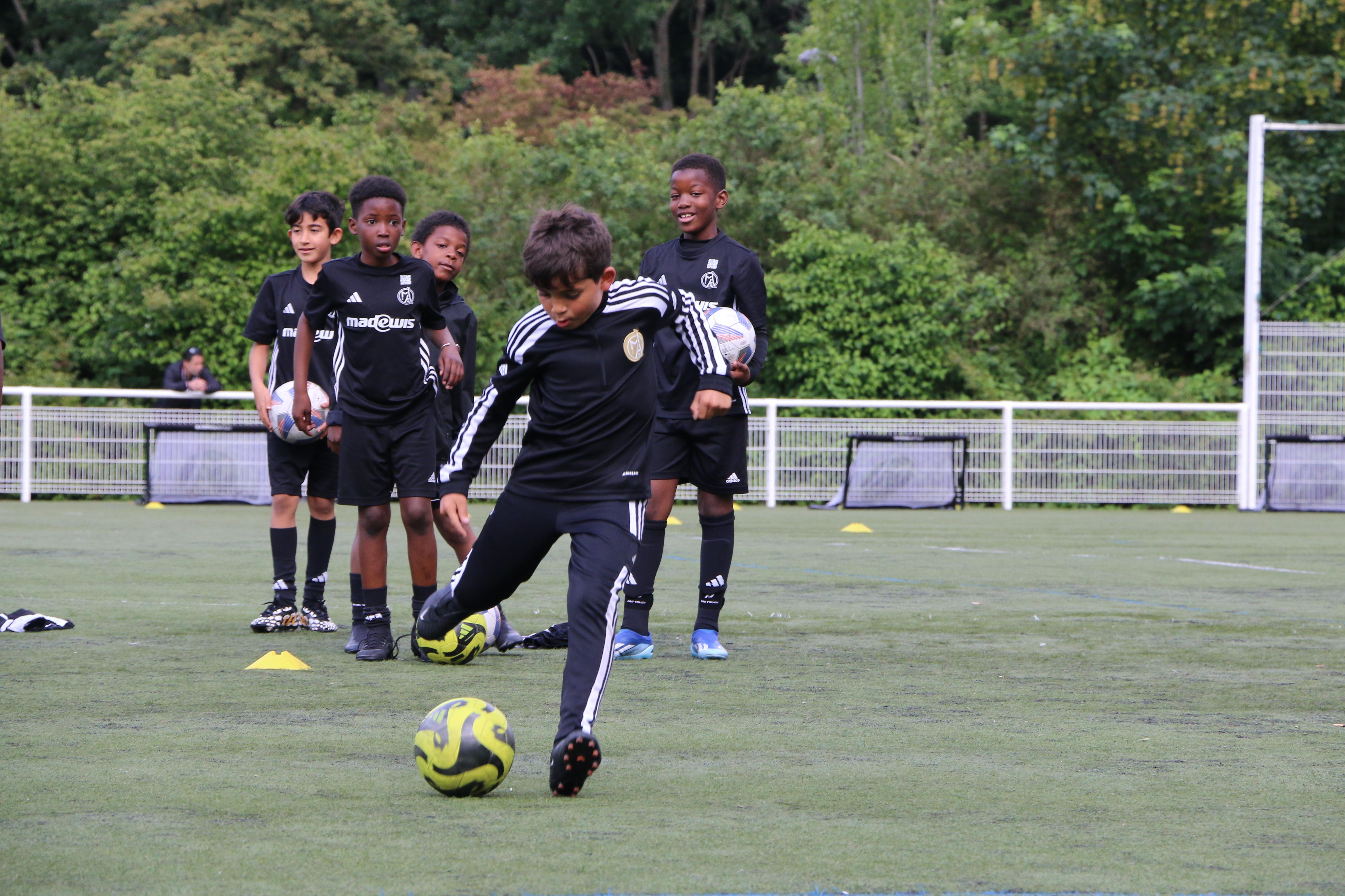 Image de l'entraînement des U8, U9 et U10